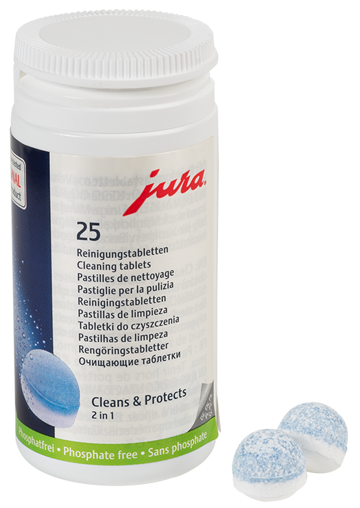 25 pastilles de nettoyage pour machine expresso Jura