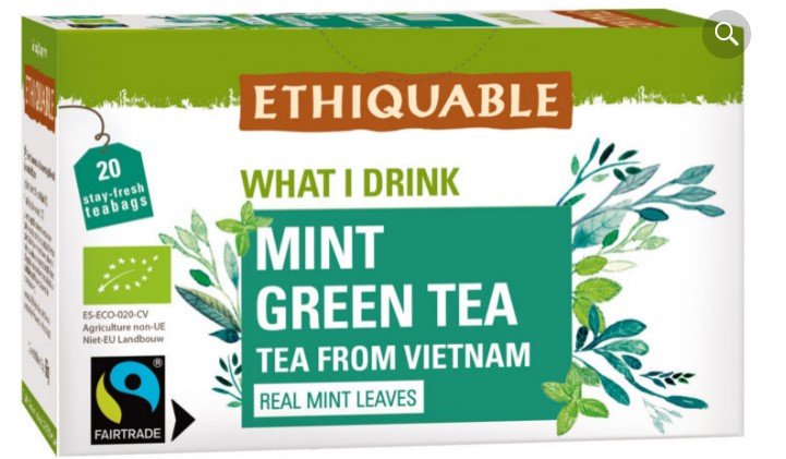 Mint green tea 20 teabags
